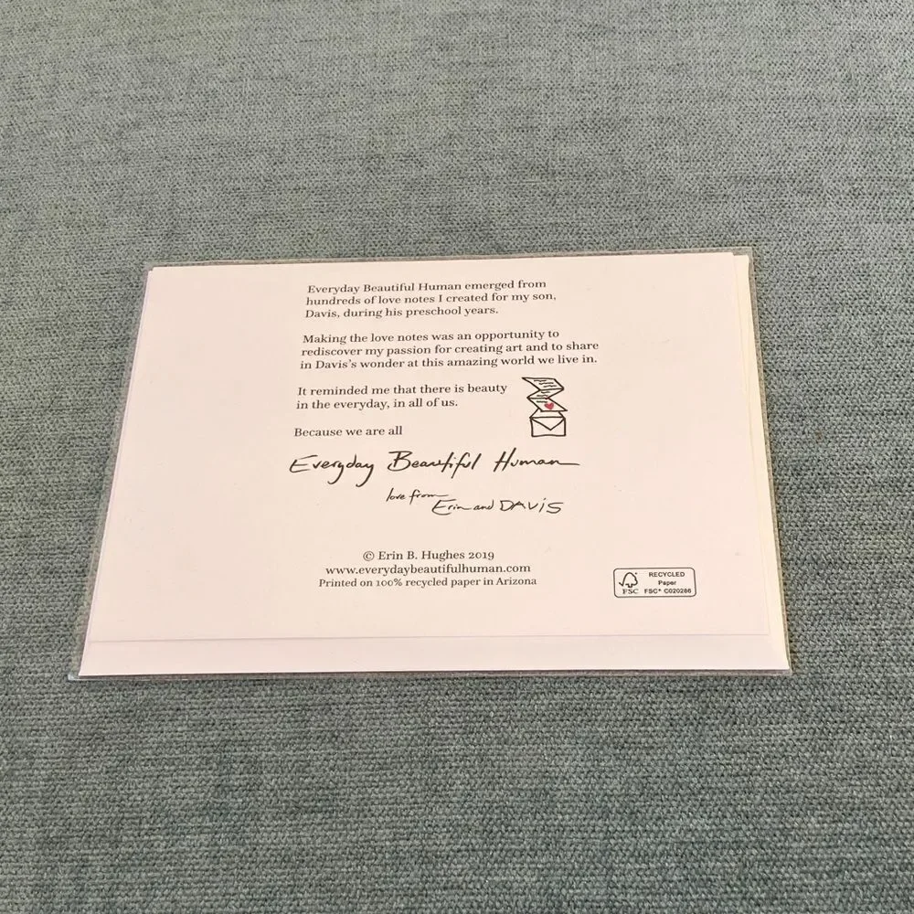 Everyday Beautiful Human Hummingbird Card